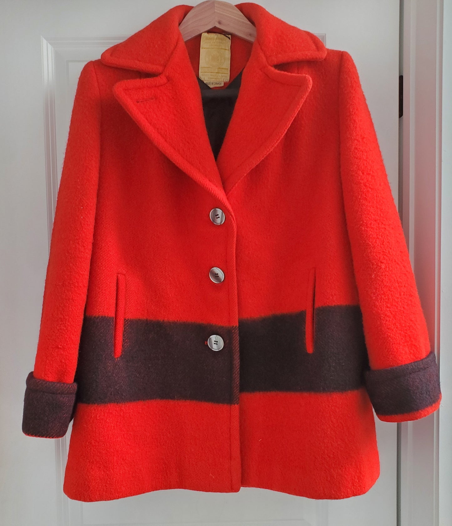 Hudson's Bay Point Blanket Coat 100% Wool