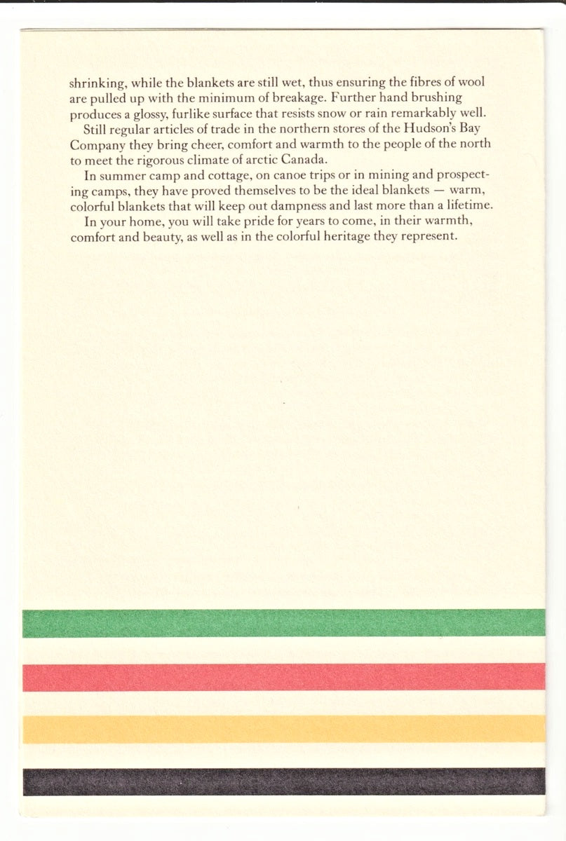 Vintage Hudson’s Bay Blanket - 6 Point New with Tag Wool Point Blanket